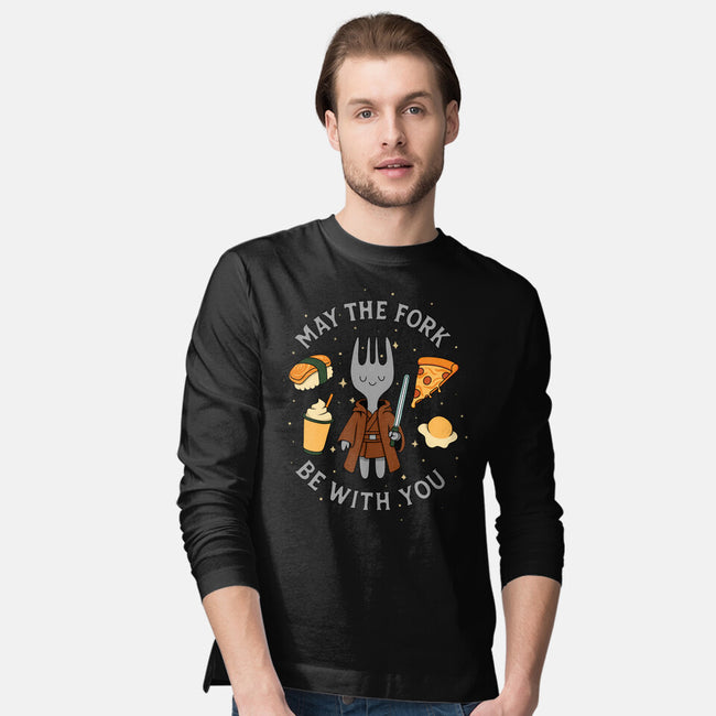 May The Fork Be With You-Mens-Long Sleeved-Tee-Loobs