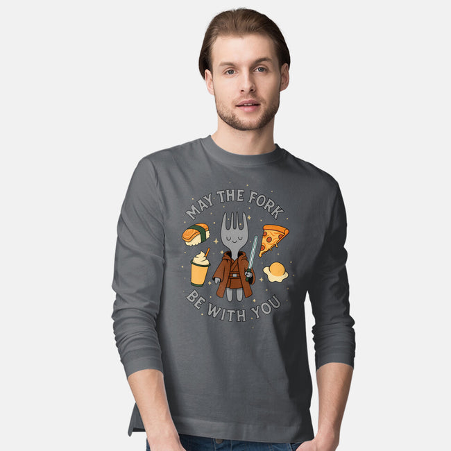 May The Fork Be With You-Mens-Long Sleeved-Tee-Loobs