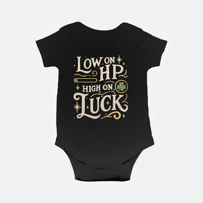 Low On HP High On Luck-Baby-Basic-Onesie-Loobs