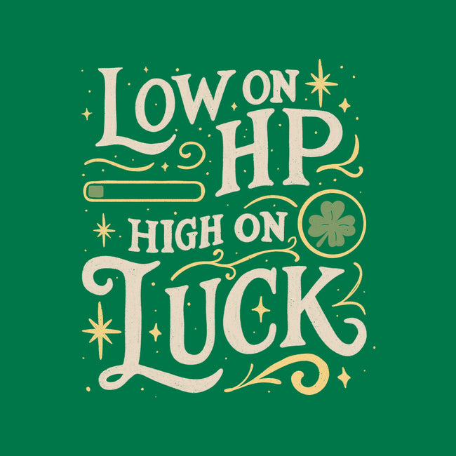 Low On HP High On Luck-None-Fleece-Blanket-Loobs