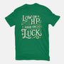 Low On HP High On Luck-Womens-Basic-Tee-Loobs