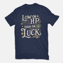Low On HP High On Luck-Womens-Basic-Tee-Loobs