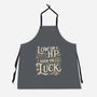 Low On HP High On Luck-Unisex-Kitchen-Apron-Loobs