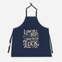 Low On HP High On Luck-Unisex-Kitchen-Apron-Loobs