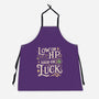 Low On HP High On Luck-Unisex-Kitchen-Apron-Loobs