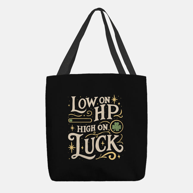 Low On HP High On Luck-None-Basic Tote-Bag-Loobs