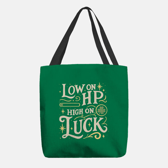 Low On HP High On Luck-None-Basic Tote-Bag-Loobs