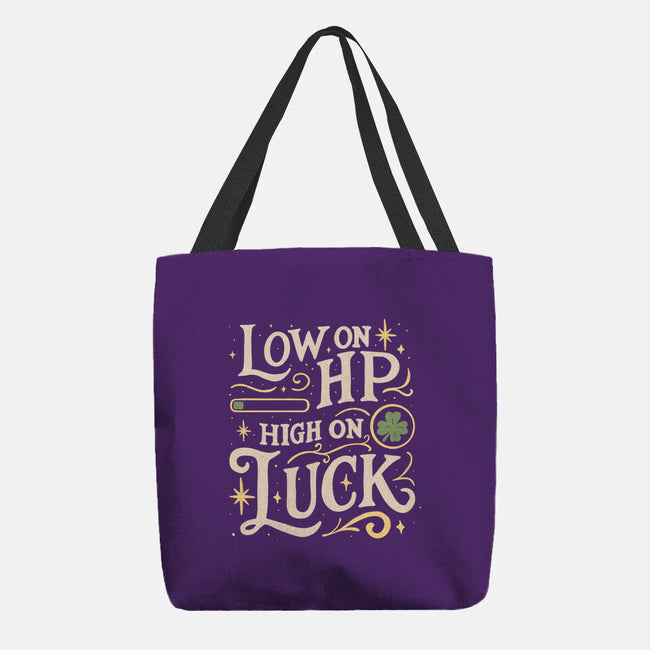 Low On HP High On Luck-None-Basic Tote-Bag-Loobs