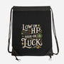 Low On HP High On Luck-None-Drawstring-Bag-Loobs