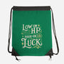 Low On HP High On Luck-None-Drawstring-Bag-Loobs