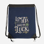 Low On HP High On Luck-None-Drawstring-Bag-Loobs
