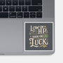 Low On HP High On Luck-None-Glossy-Sticker-Loobs
