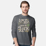 Low On HP High On Luck-Mens-Long Sleeved-Tee-Loobs