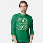 Low On HP High On Luck-Mens-Long Sleeved-Tee-Loobs
