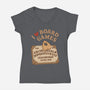I Love Board Games Black-Womens-V-Neck-Tee-Loobs