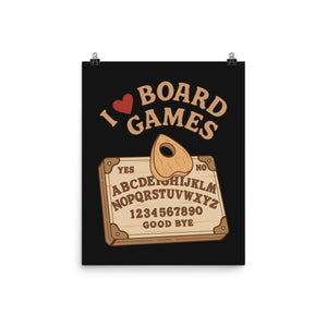 I Love Board Games Black