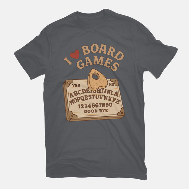 I Love Board Games Black-Unisex-Basic-Tee-Loobs
