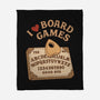 I Love Board Games Black-None-Fleece-Blanket-Loobs