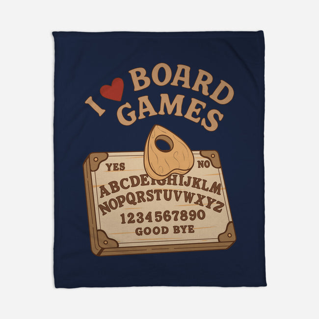 I Love Board Games Black-None-Fleece-Blanket-Loobs