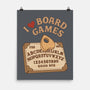 I Love Board Games Black-None-Matte-Poster-Loobs