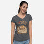 I Love Board Games Black-Womens-V-Neck-Tee-Loobs