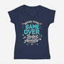 A Restart Awaits-Womens-V-Neck-Tee-Loobs