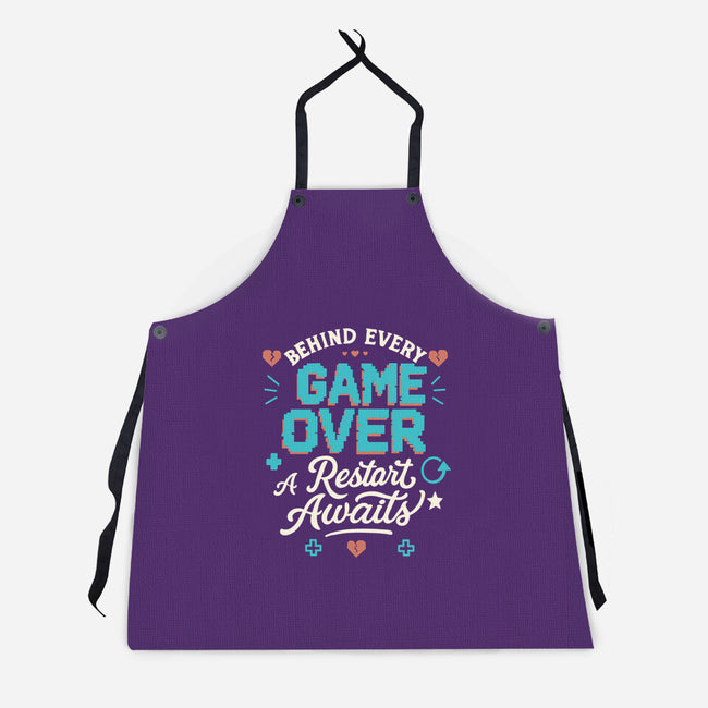 A Restart Awaits-Unisex-Kitchen-Apron-Loobs