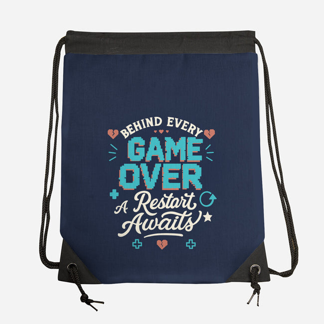 A Restart Awaits-None-Drawstring-Bag-Loobs
