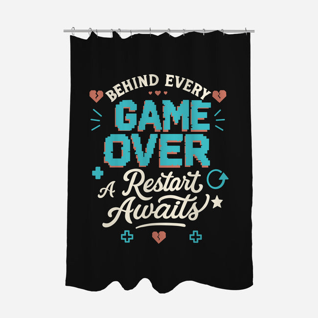 A Restart Awaits-None-Polyester-Shower Curtain-Loobs
