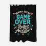 A Restart Awaits-None-Polyester-Shower Curtain-Loobs