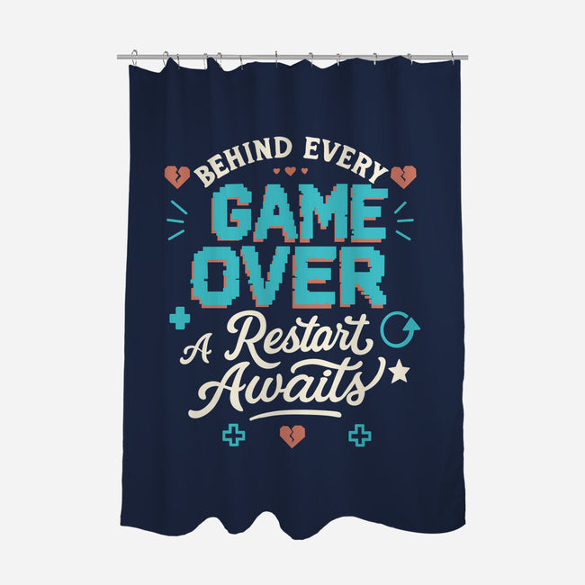 A Restart Awaits-None-Polyester-Shower Curtain-Loobs