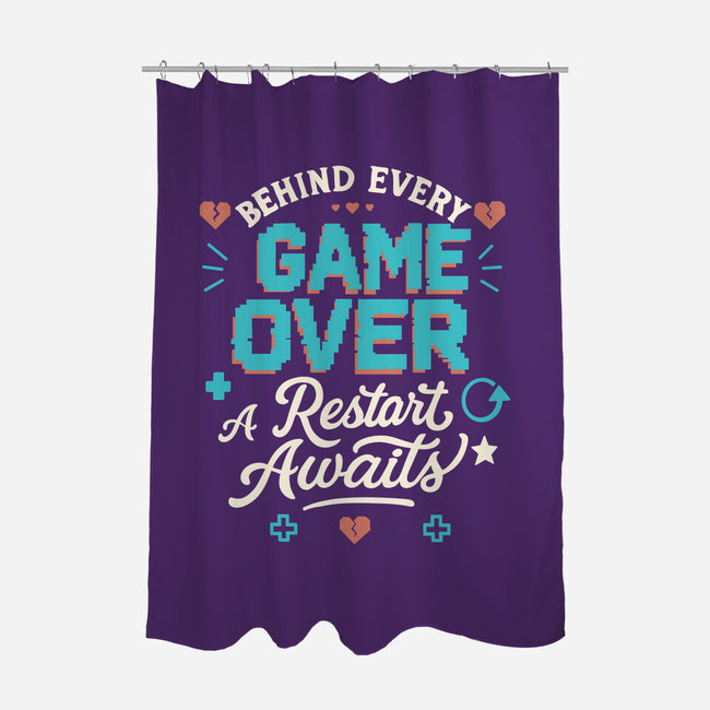 A Restart Awaits-None-Polyester-Shower Curtain-Loobs