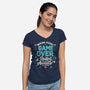 A Restart Awaits-Womens-V-Neck-Tee-Loobs