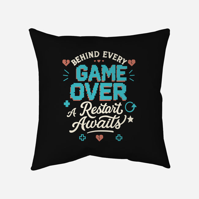 A Restart Awaits-None-Removable Cover w Insert-Throw Pillow-Loobs