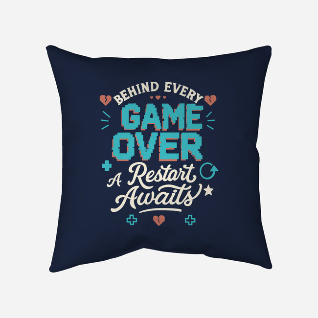 A Restart Awaits-None-Removable Cover w Insert-Throw Pillow-Loobs
