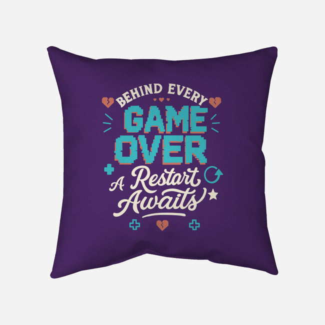 A Restart Awaits-None-Removable Cover w Insert-Throw Pillow-Loobs