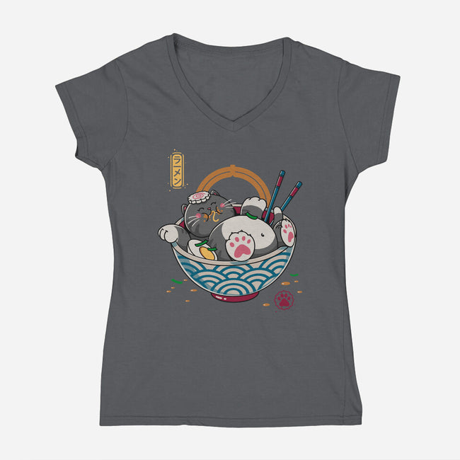 No Ramen-Womens-V-Neck-Tee-Getsousa!