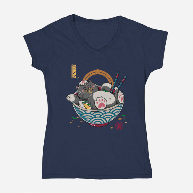 No Ramen-Womens-V-Neck-Tee-Getsousa!