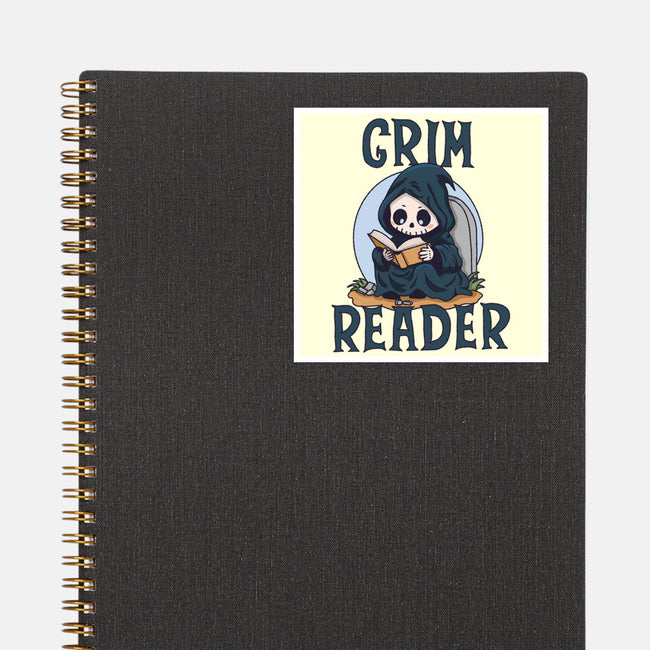 Grim Reader-None-Glossy-Sticker-Loobs