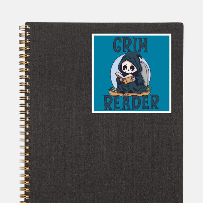 Grim Reader-None-Glossy-Sticker-Loobs