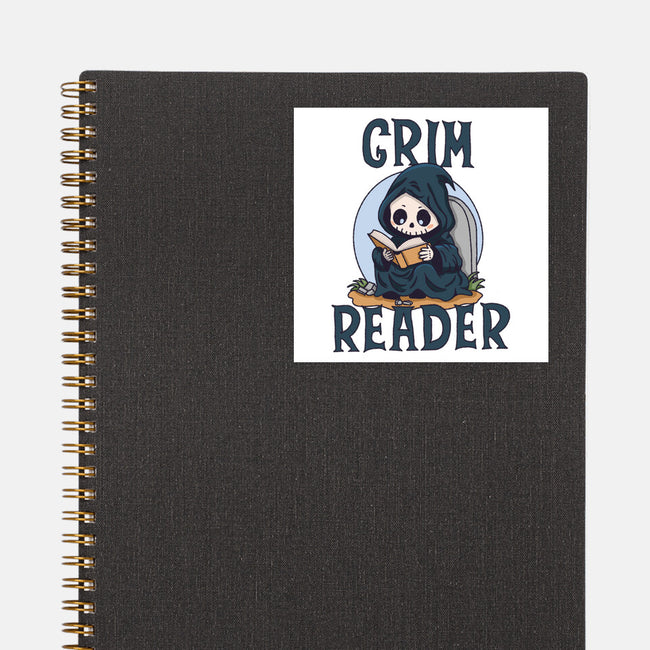 Grim Reader-None-Glossy-Sticker-Loobs