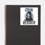 Grim Reader-None-Glossy-Sticker-Loobs