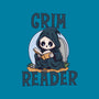 Grim Reader-Womens-Fitted-Tee-Loobs