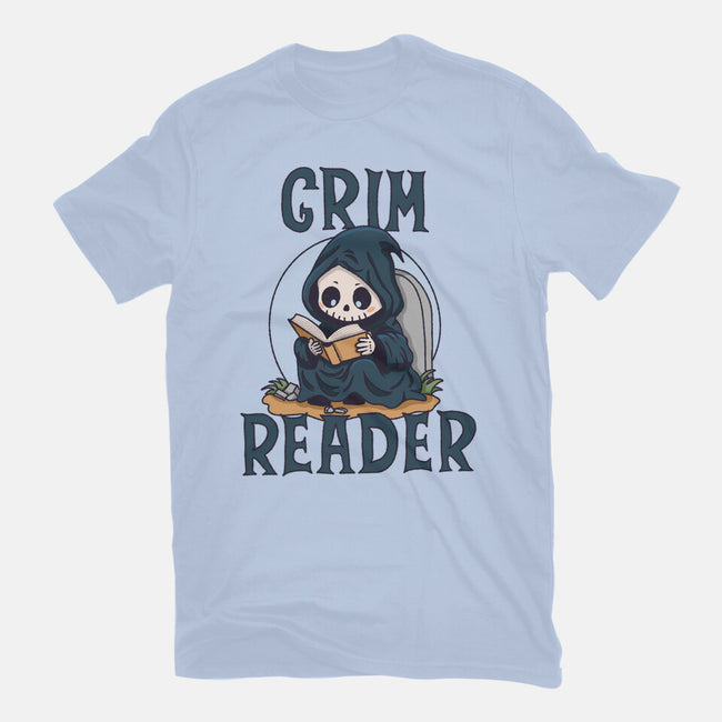 Grim Reader-Mens-Heavyweight-Tee-Loobs