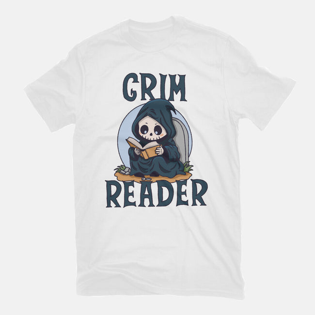 Grim Reader-Womens-Fitted-Tee-Loobs