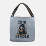 Grim Reader-None-Adjustable Tote-Bag-Loobs