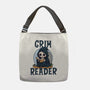 Grim Reader-None-Adjustable Tote-Bag-Loobs