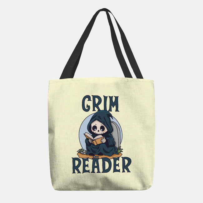 Grim Reader-None-Basic Tote-Bag-Loobs
