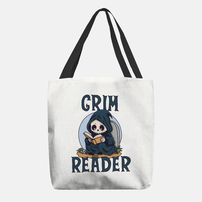 Grim Reader-None-Basic Tote-Bag-Loobs