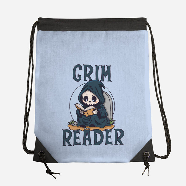Grim Reader-None-Drawstring-Bag-Loobs